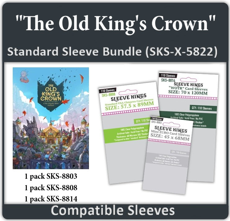 "The Old King's Crown" Compatible Card Sleeve Bundle (8803 x 1, 8808 x 1, 8814 x 2)