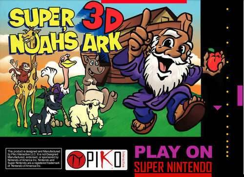 Super 3D Noah's Ark (Super Nintendo) - Game Manual Only
