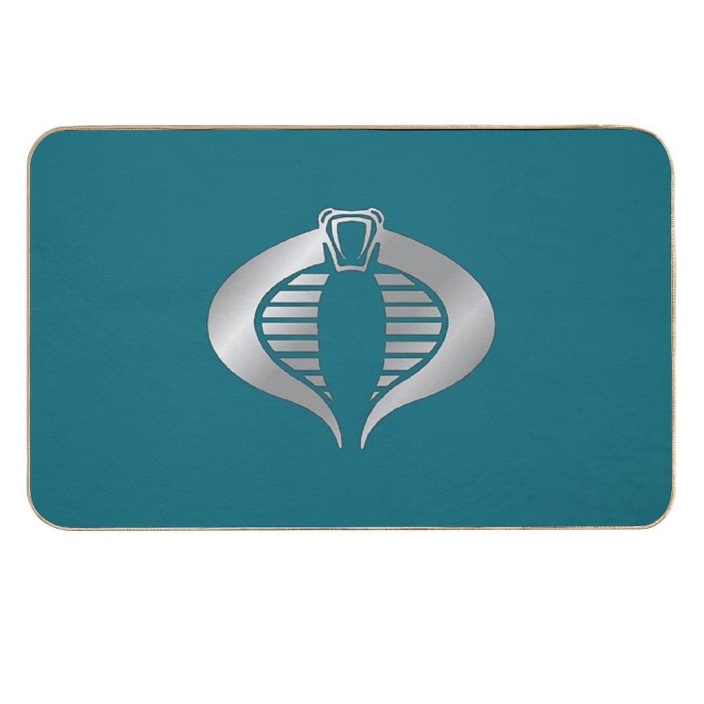 Gi Joe Cobra Copperhead Logo  Long-Lasting Bath Mat