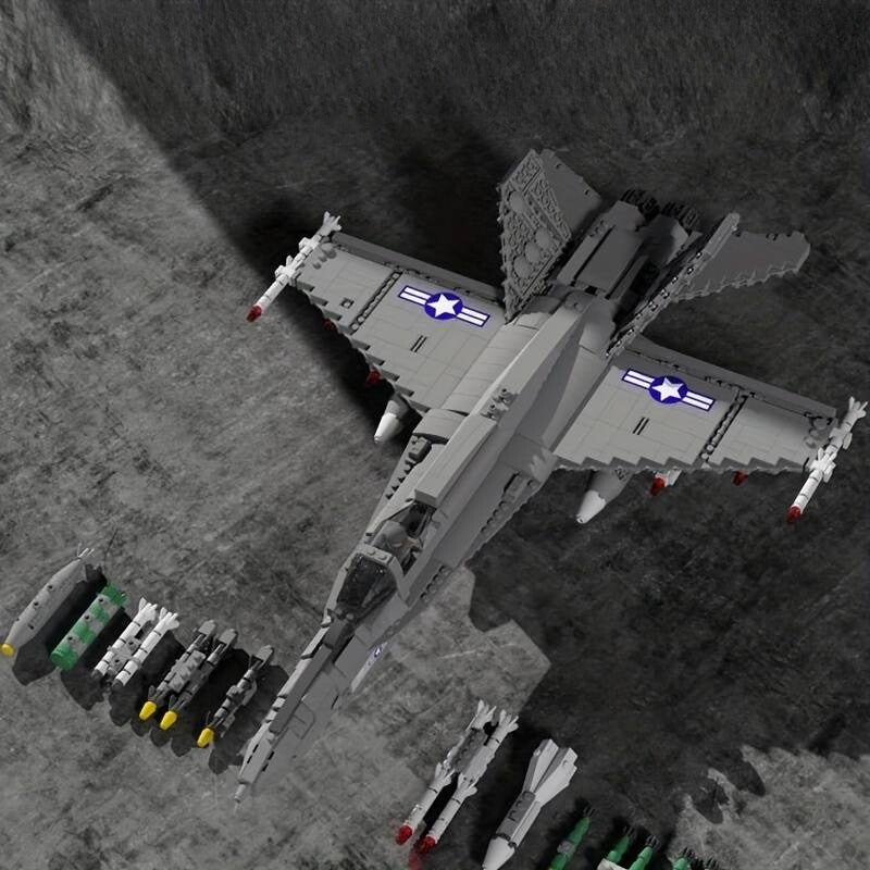 F-18 Hornet Fighter Jet - Mil-Blox