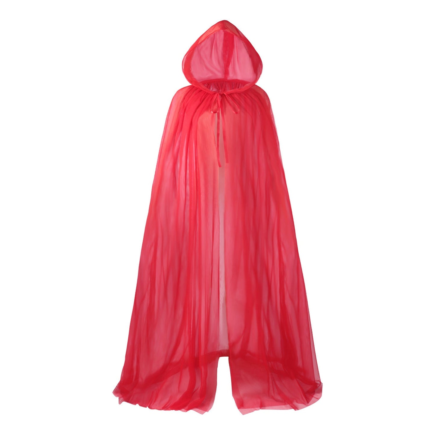 59 Inch Ghost Costume Hooded Cape Bride Hooded Cloak