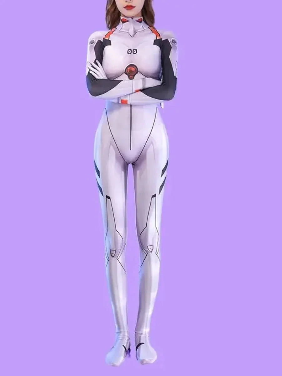 'Rei Ayanami' EVA Cosplay Sexy Tights Bodysuit