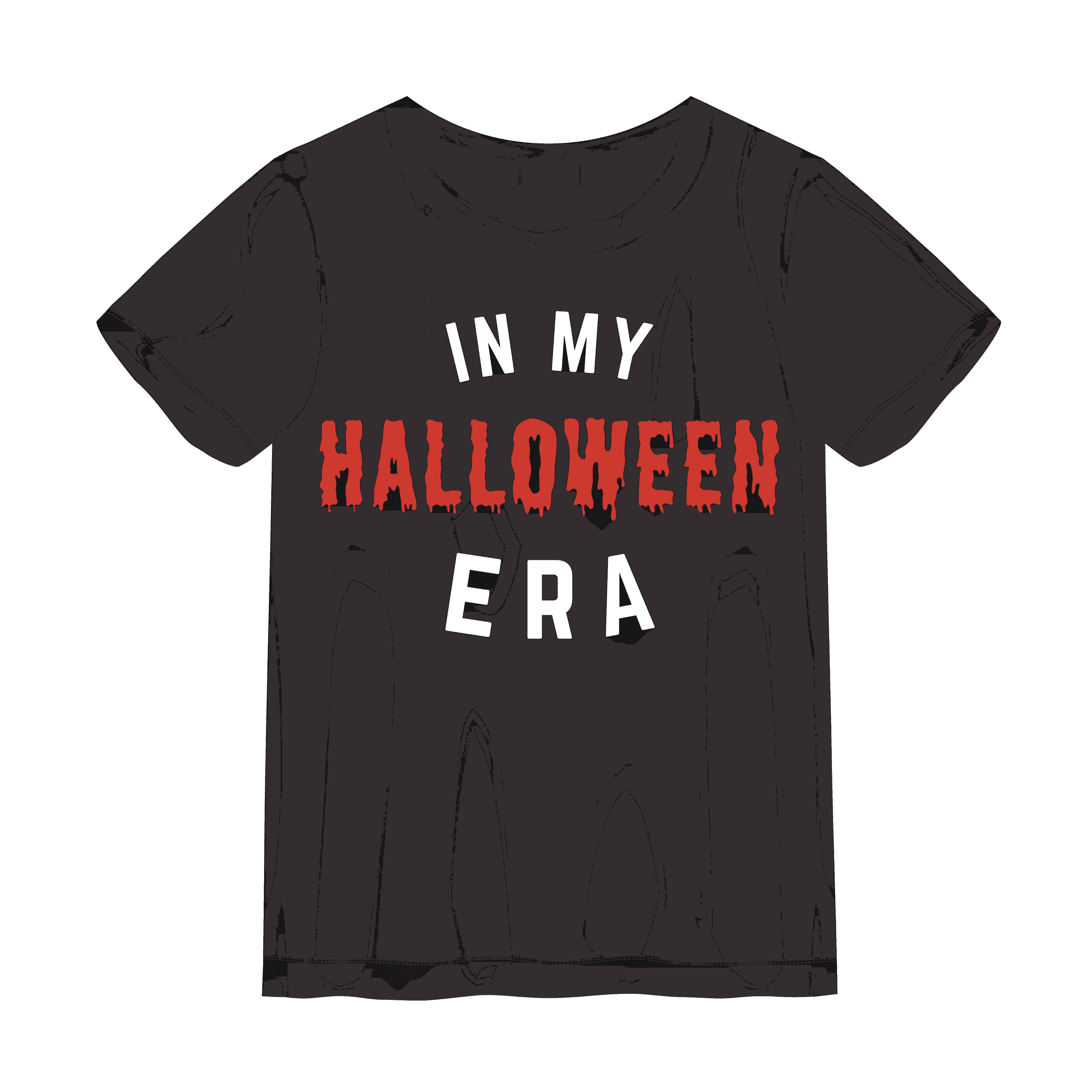 In My Halloween Era Tee (Curved) - Small / Red