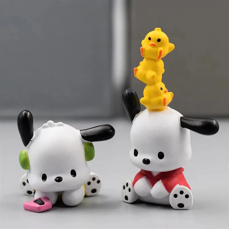 5 Pcs Set Sanrio Danshi Figure, Kawaii Pochacco Melody Figurine, Anime 1.5 in