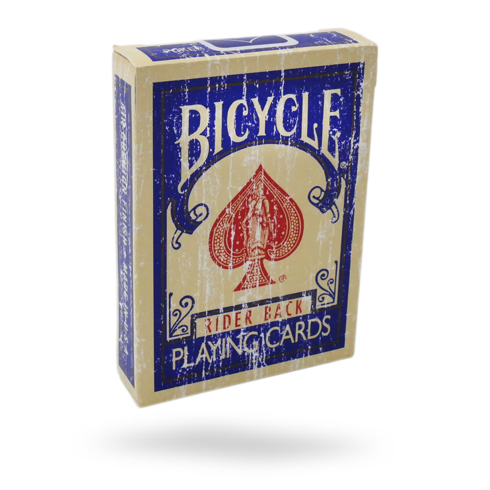 Faded Rider Back Blue Bicycle Deck