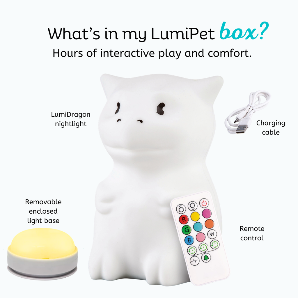 LumiPets® Dragon- Children's Nursery Touch Night Light