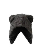 'Cutie Bear' Knitted Ear Muffs Hat