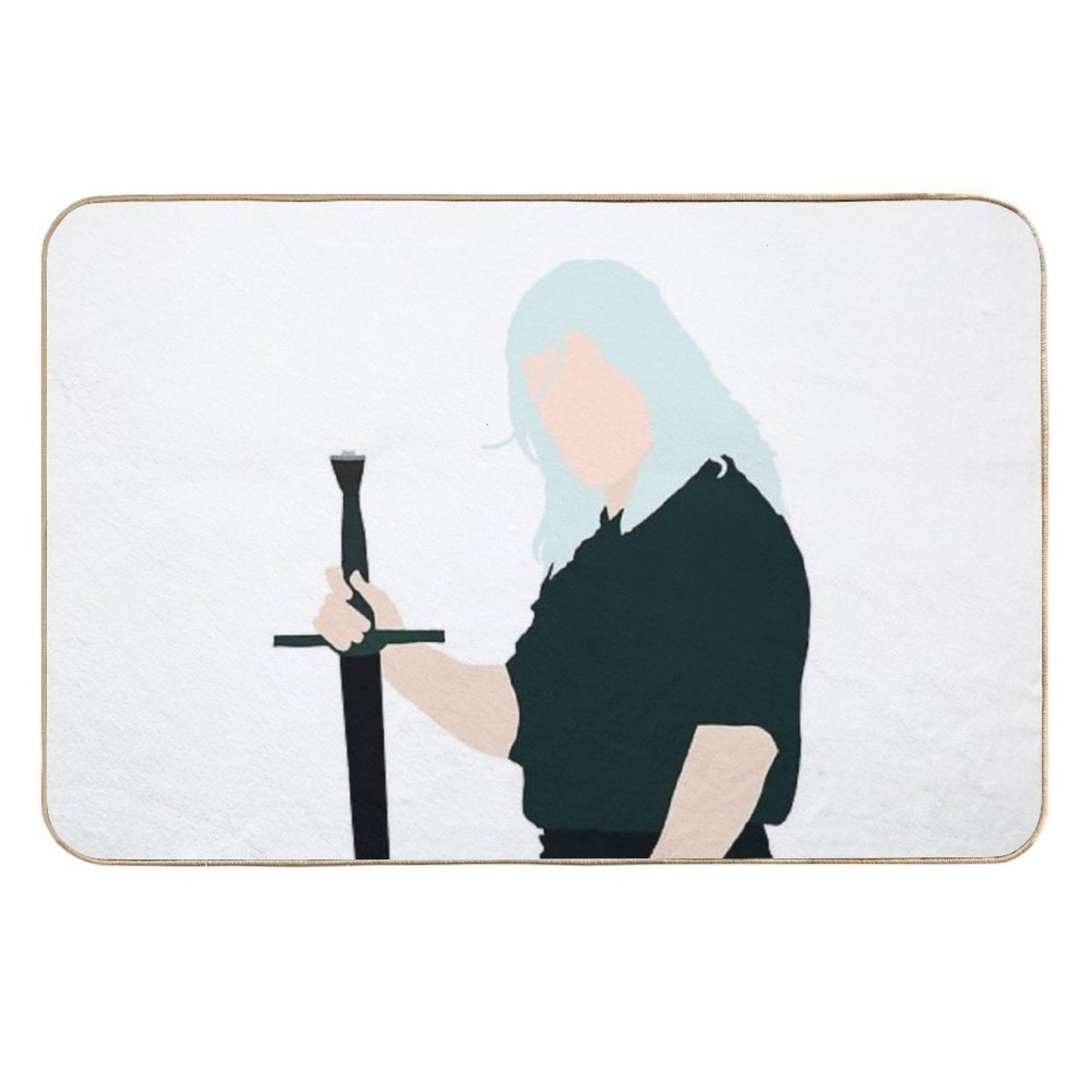 The Witcher  Geralt of Rivia  Dirt-Trapping Bath Mat