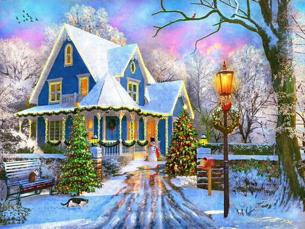 5D Diamond Painting Winter Landscape  Embroidery