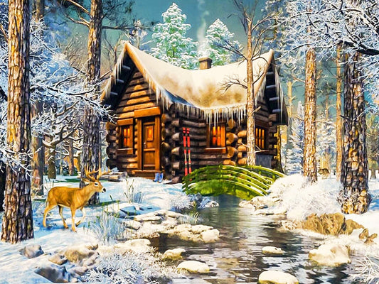 5D Diamond Painting Winter Landscape  Embroidery