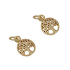 Cute Gold Tree Charm, Sku#Y773