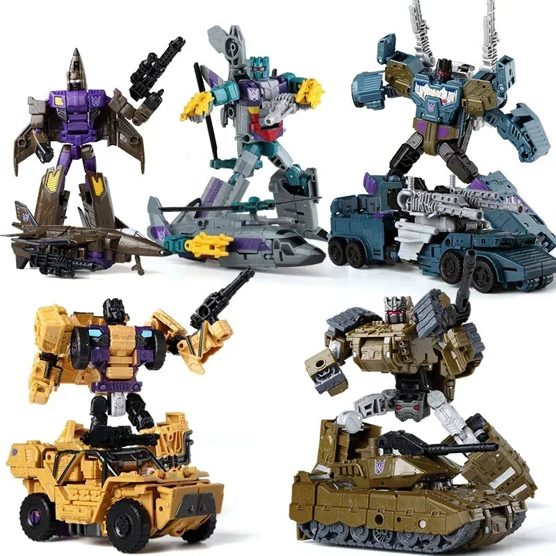 5in1 Combiners Bruticus G1 Transformation Action Figure Toy Brawl Swindle Onslaught Model Deformation Car Robot KO