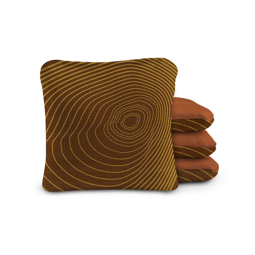 6-in Dual-Sided Cornhole Bags | Tree Rings Collection