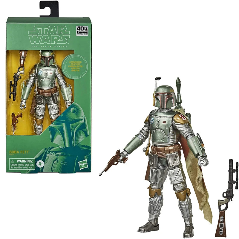 6-Inch Star Wars The Black Series Carbonized Collection Boba Fett Toy Figure toys for children