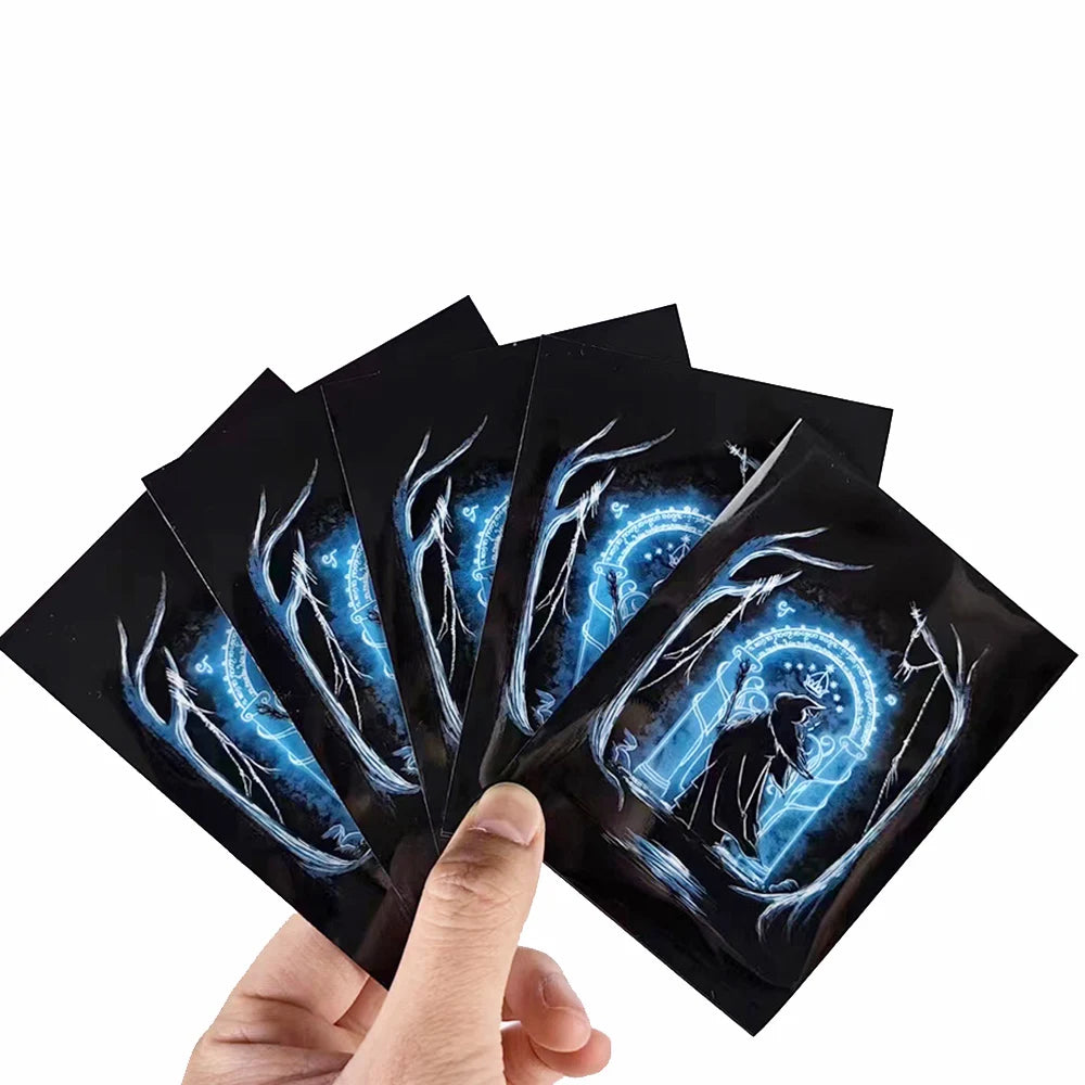 60 PCS 66x91mm Standard Size Card Protector Wizard Card Shield Set Anime Card Sleeves for MTG/PKM/YGO Game Cards