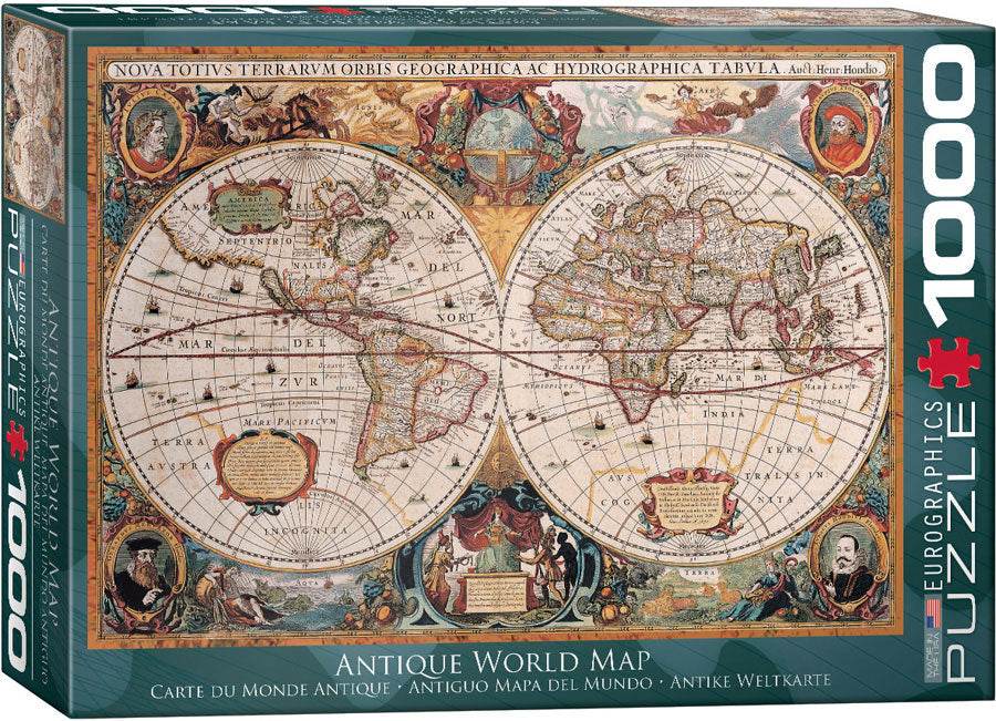 Puzzle: Maps & Flags - Orbis Geographica World Map - 
