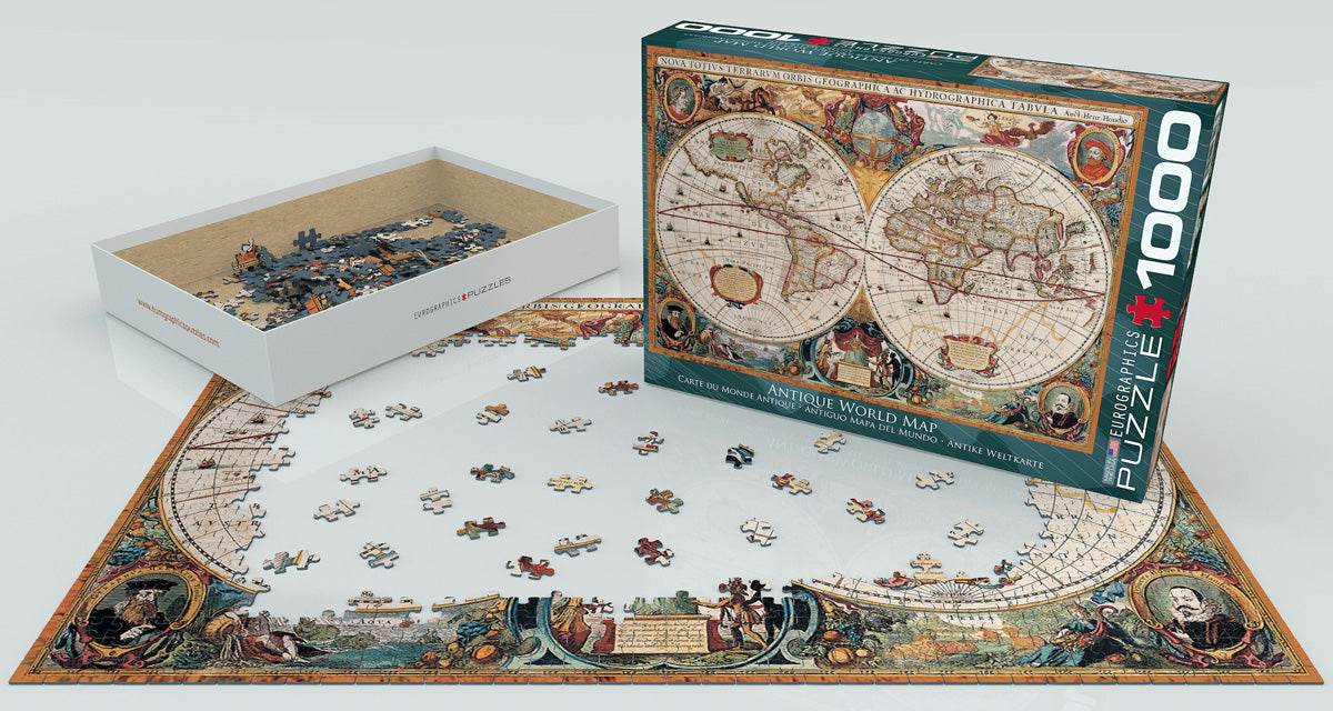 Puzzle: Maps & Flags - Orbis Geographica World Map - 