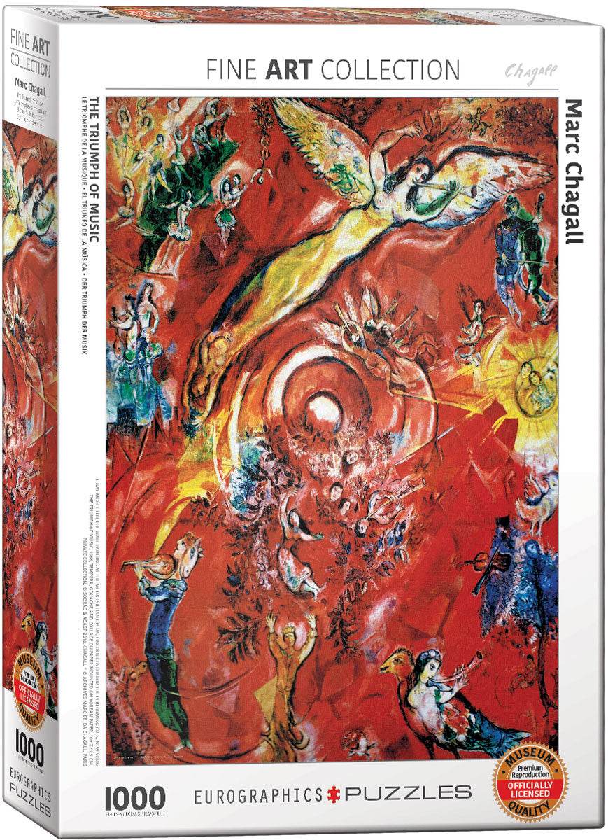 Puzzle: Fine Art Masterpieces - The Triumph of Music by Marc Chagall - 