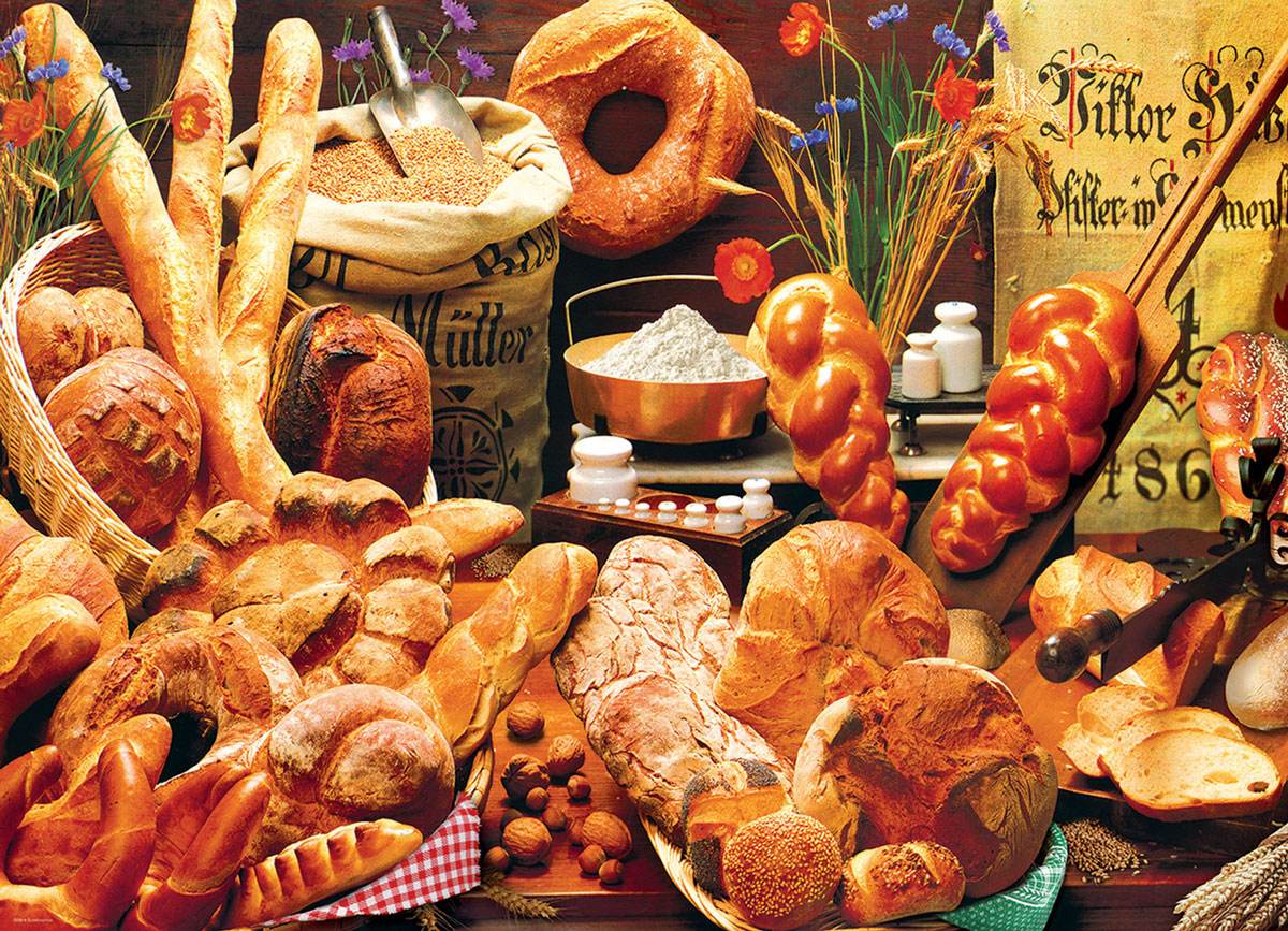 Puzzle: Sweet Rainbow & Party - Bread Table - 