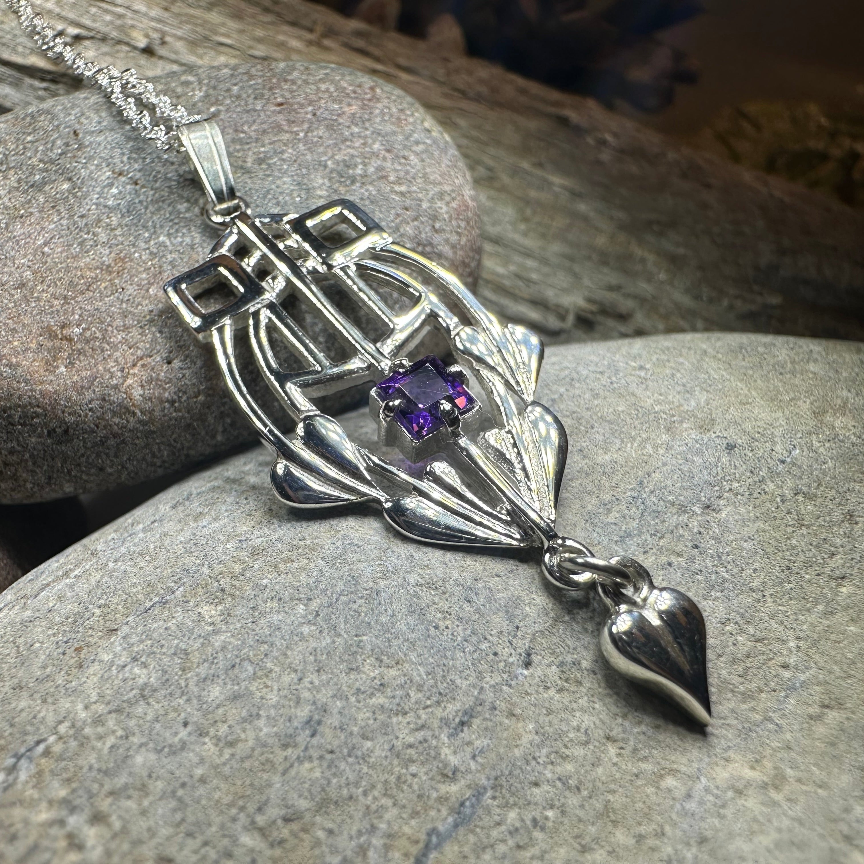 Scottish Mackintosh Thistle Necklace