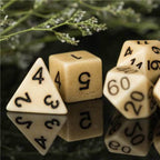 Brown Imitation Stone DND Dice RPG Resin Dice (46g) - 