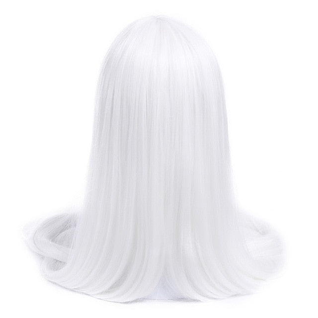 60inch 150cm Long Women Cosplay Wigs 7 Colors Straight Beige Black Blonde Synthetic Hair Perucas Cosplay Wig