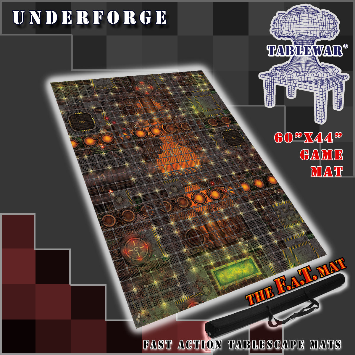 60x44" 'Underforge' F.A.T. Mat Battle Gaming Mat
