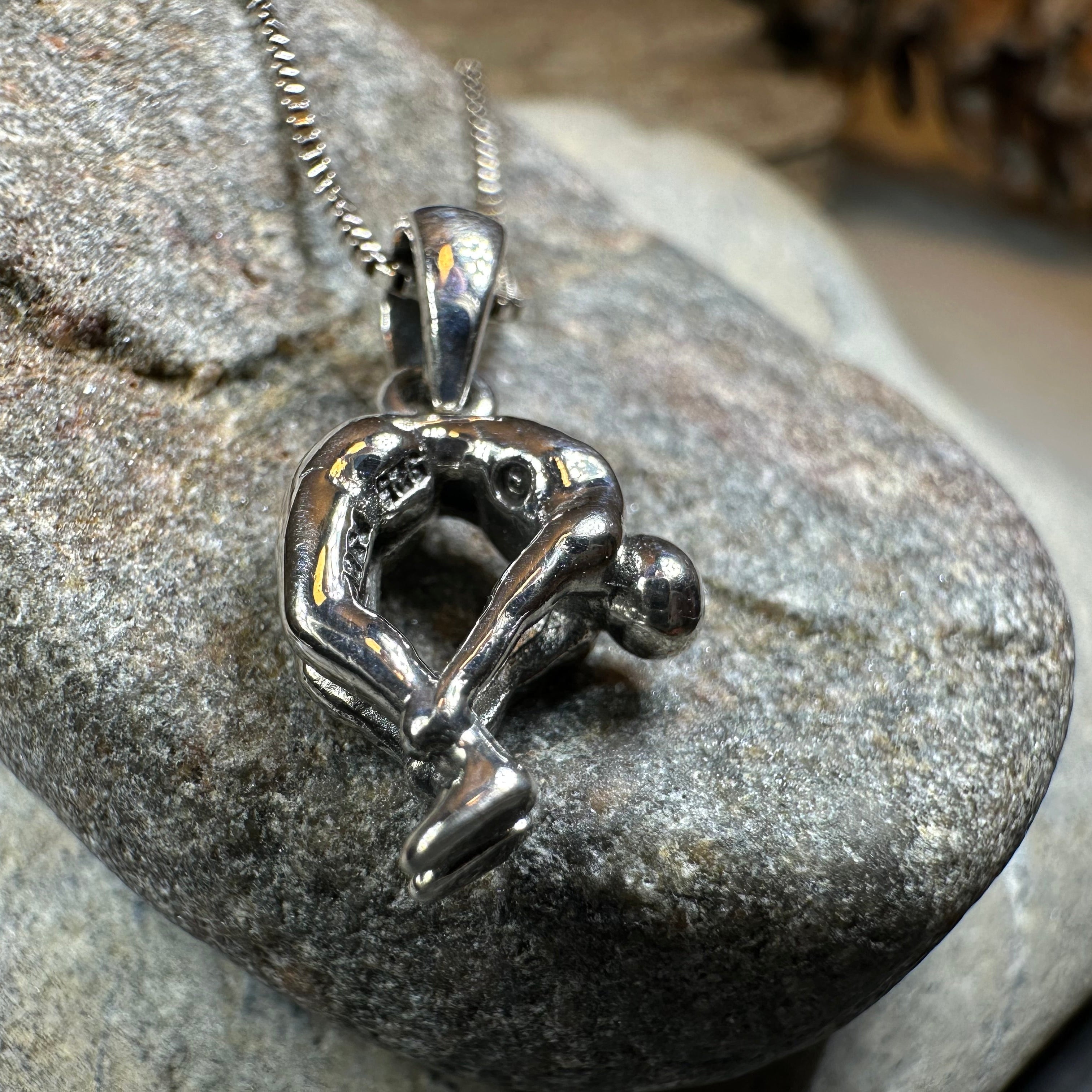 Yoga Pose Om Necklace