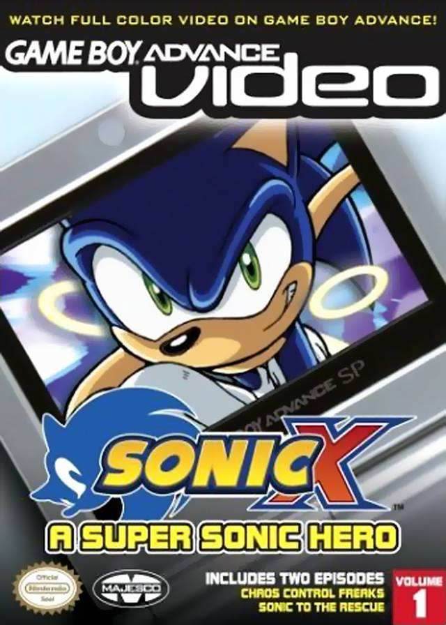 GBA Video Sonic X A Super Sonic Hero Volume 1 (Gameboy Advance) - Game Manual Only