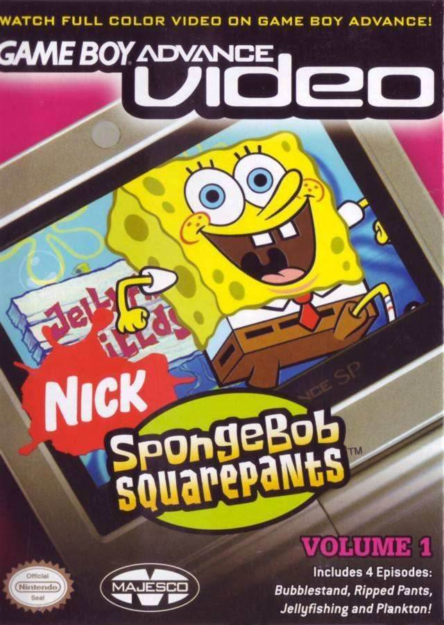 GBA Video SpongeBob SquarePants Volume 1 (Gameboy Advance) - Game Manual Only