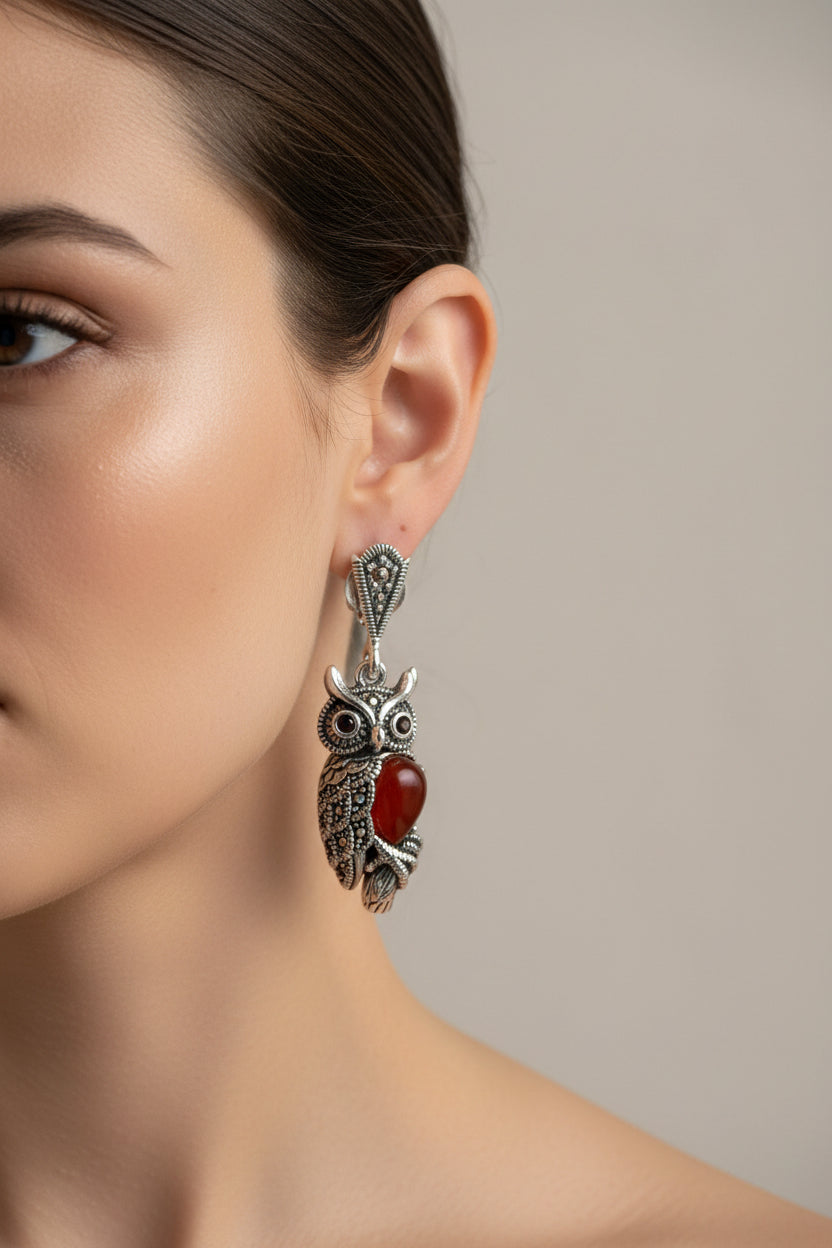 Marcasite Bee Earrings