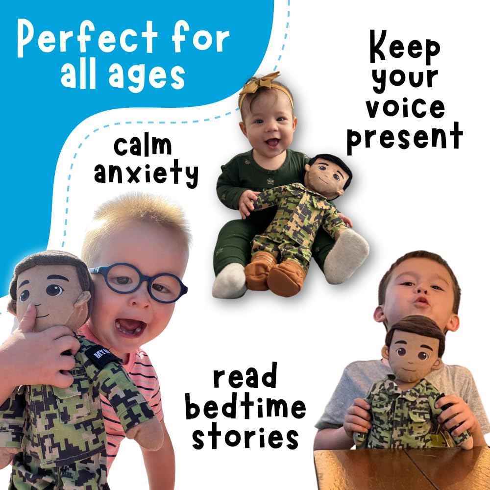 My Hero™ Army Soldier Daddy Doll | Custom Recordable Plush
