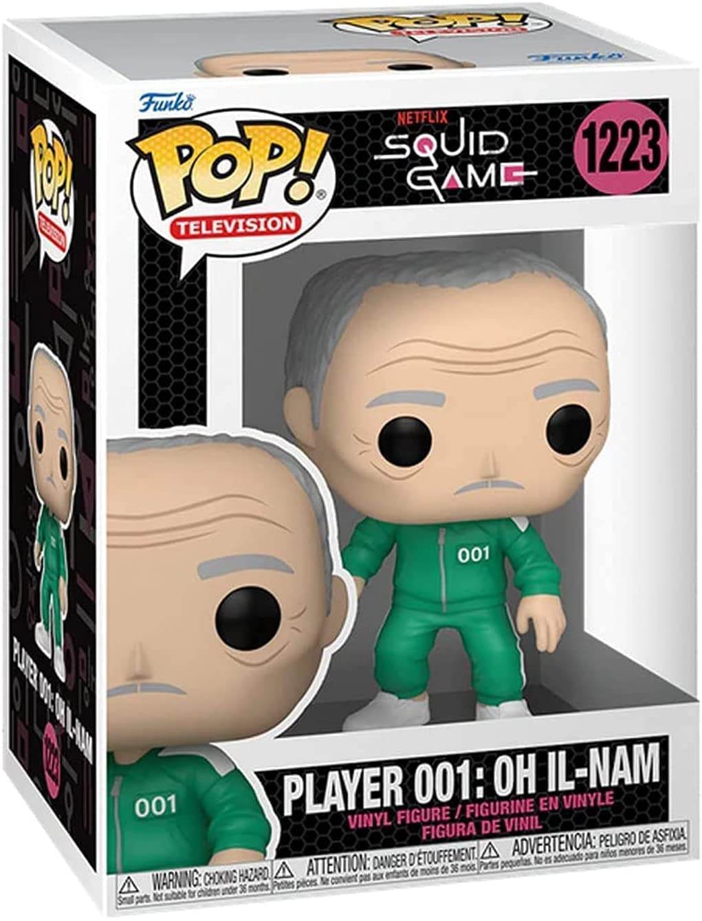 FUNKO POP 1223 TV: Squid Game - Player 001 : Oh il-NAM Figure - 