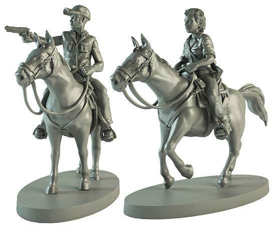 The Walking Dead: All Out War - Maggie and Glenn on Horseback - 