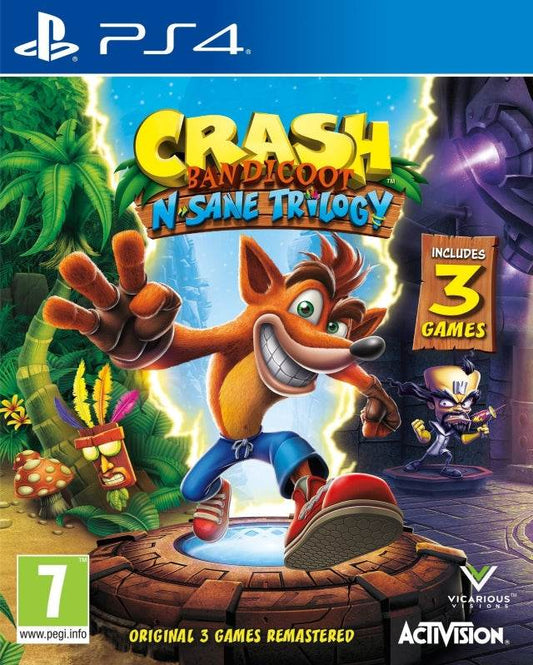 Crash Bandicoot N-Sane Trilogy [European Import] (PlayStation 4) - Game Manual Only