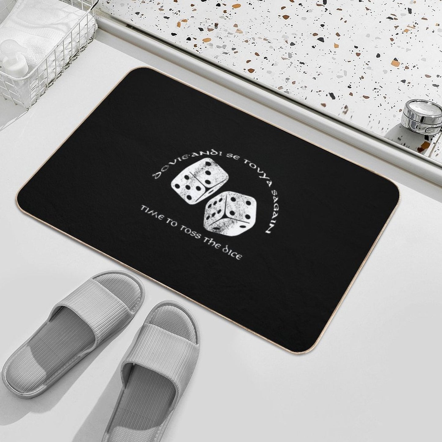 Time To Toss The Dice - Wheel of Time  Long-Lasting Bath Mat