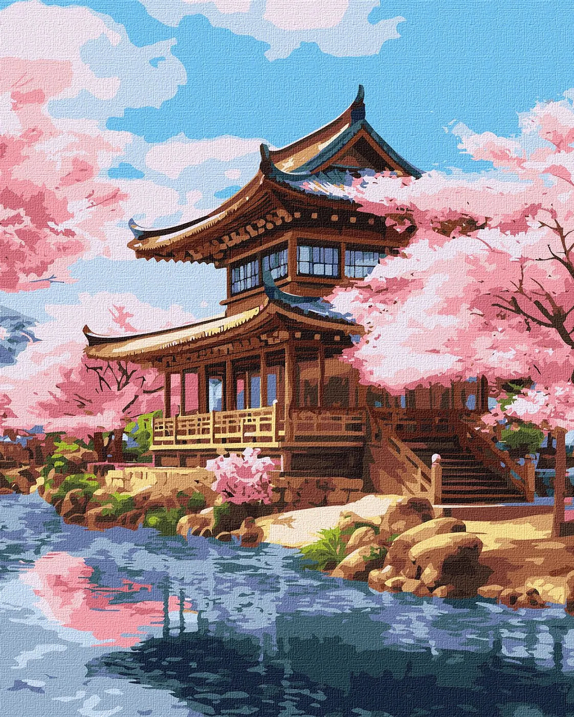 Eastern Charm Painting by Numbers Kit by Ideyka KHO6344