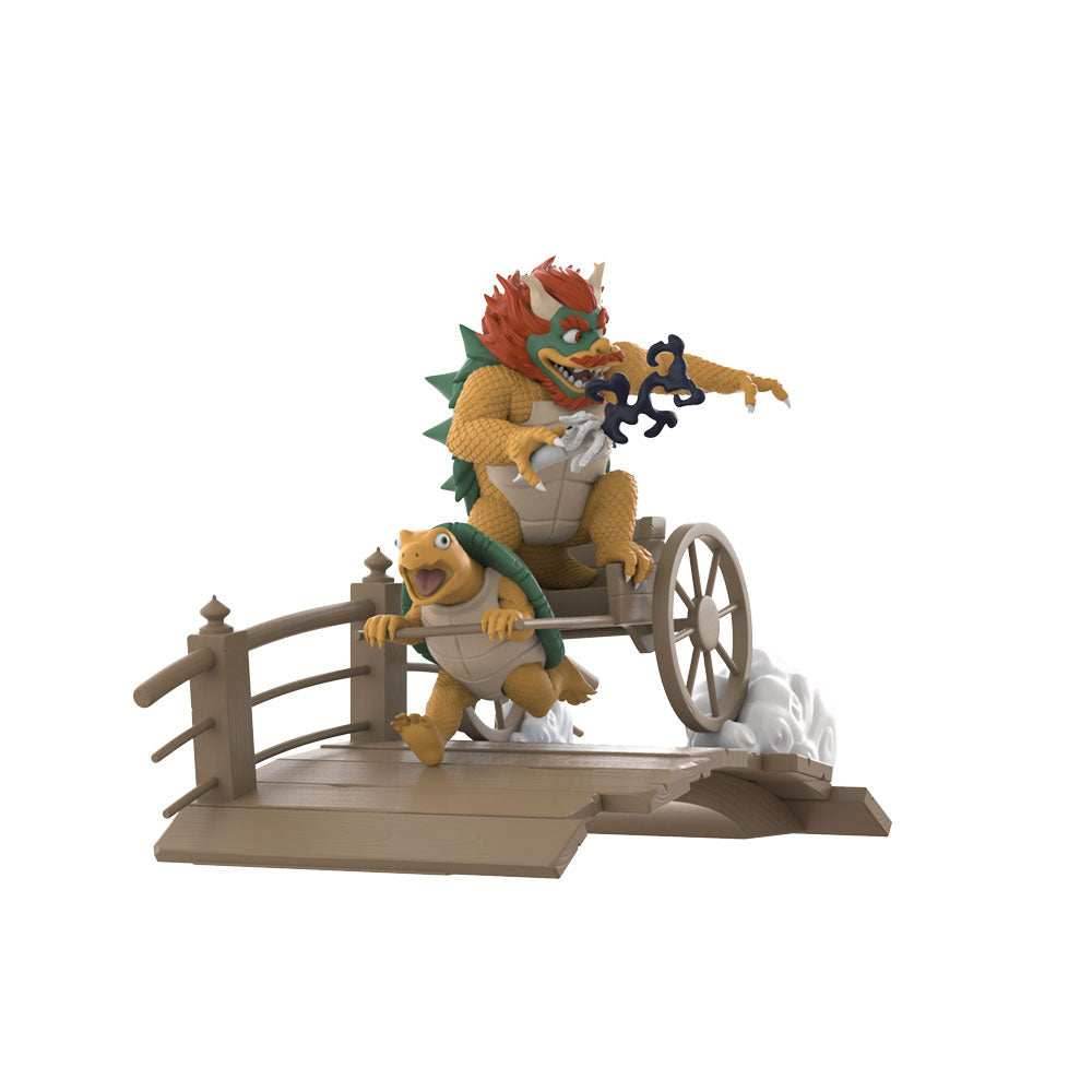 Migthy Jaxx Art Toy – Ukiyo-E Rickshaw Kart Turtle Daimao By Jedhenry – Mighty Jaxx Figure - 