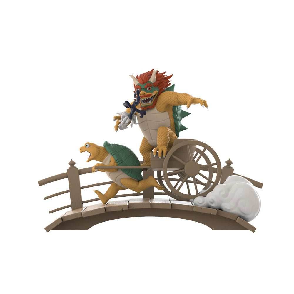 Migthy Jaxx Art Toy – Ukiyo-E Rickshaw Kart Turtle Daimao By Jedhenry – Mighty Jaxx Figure - 
