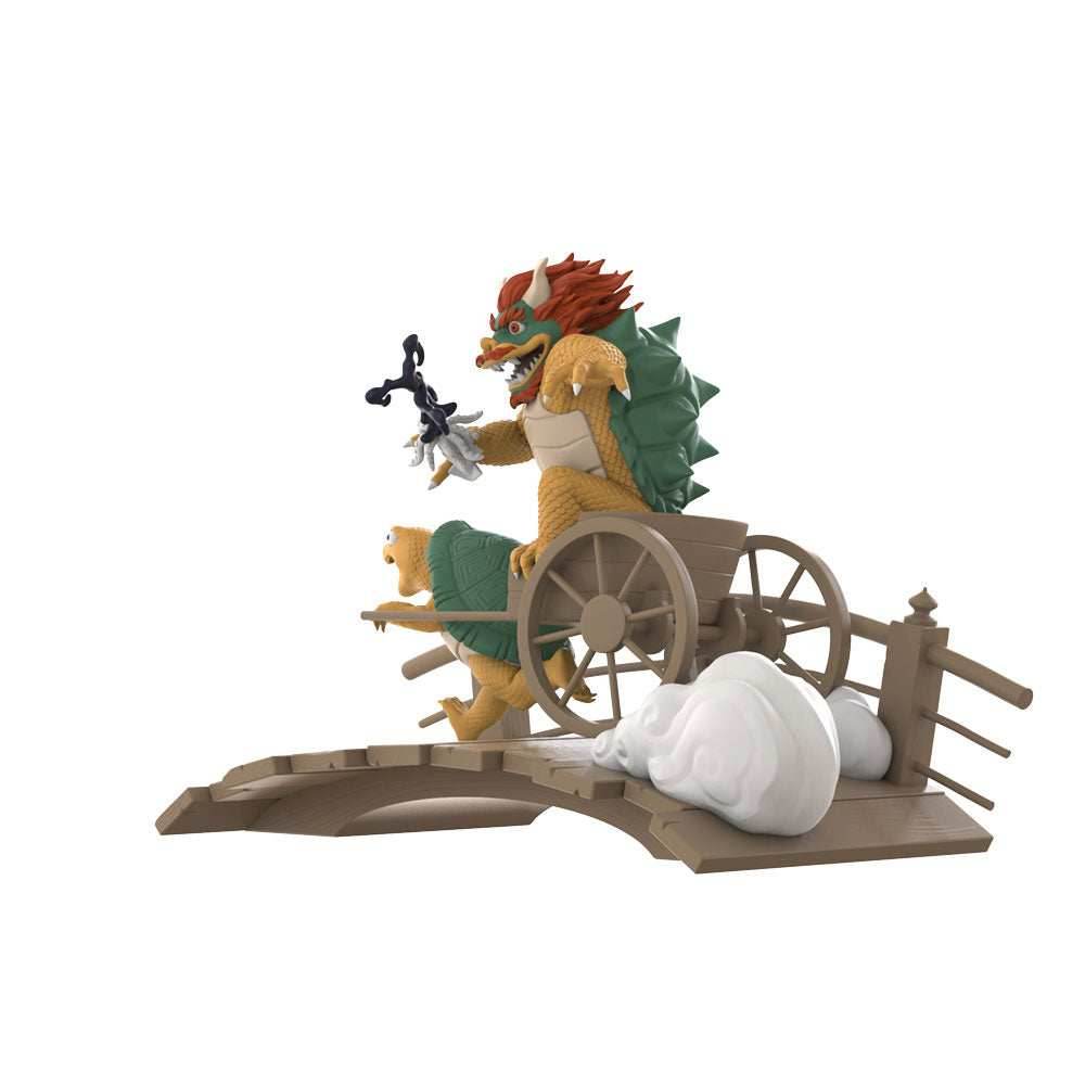 Migthy Jaxx Art Toy – Ukiyo-E Rickshaw Kart Turtle Daimao By Jedhenry – Mighty Jaxx Figure - 