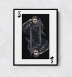 Jon Snow King Card Canvas Wall Art, GOT, Aegon Targaryen, GOT Decor