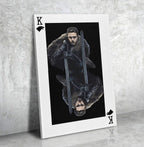 Jon Snow King Card Canvas Wall Art, GOT, Aegon Targaryen, GOT Decor