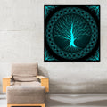Tree Of Life Wall Art Canvas, Tree Of Life Decor, Tree Of Life gift, Blue Tree Of Life, Square Wall Art, Tree Art