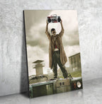 Say Anything Walking Dead Canvas Framed Wall Art Inspired From Walking Dead And Say Anything John Cusack In Your Eyes