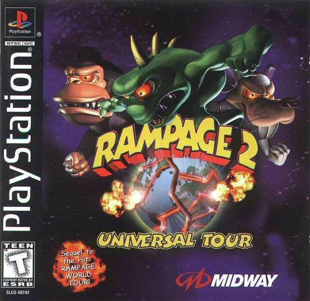 Rampage 2: Universal Tour (Playstation) - Game Manual Only