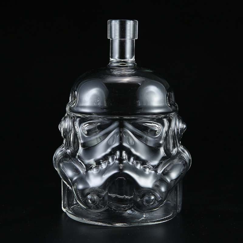 650ml Star Wars White Soldier Glass Jug Storm Trooper Spirit Bottle Empty Crystal Wine Glass Bottle Glass Cup Home Bar Tools