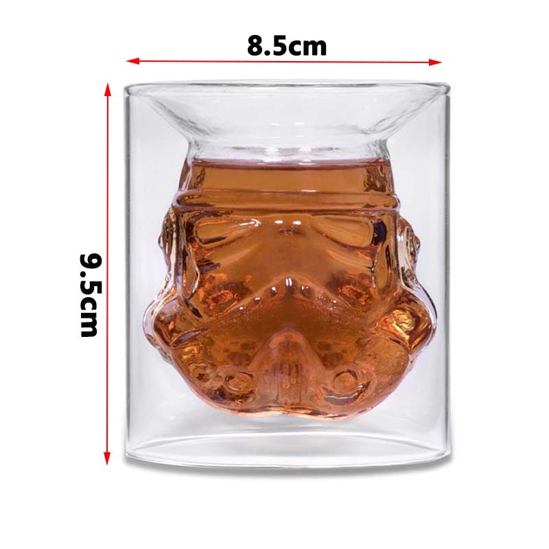 650ml Star Wars White Soldier Glass Jug Storm Trooper Spirit Bottle Empty Crystal Wine Glass Bottle Glass Cup Home Bar Tools