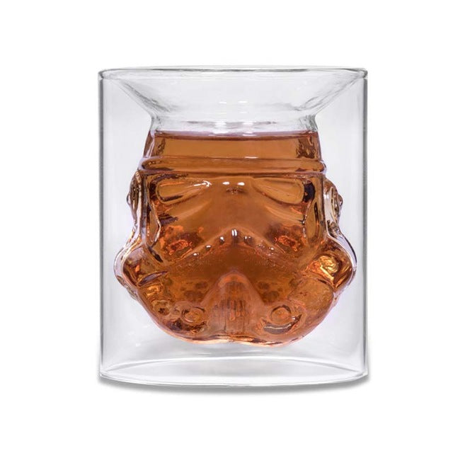 650ml Star Wars White Soldier Glass Jug Storm Trooper Spirit Bottle Empty Crystal Wine Glass Bottle Glass Cup Home Bar Tools