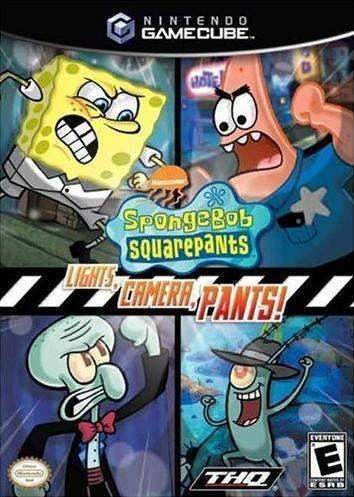 SpongeBob SquarePants Lights Camera Pants (Gamecube) - Game Manual Only