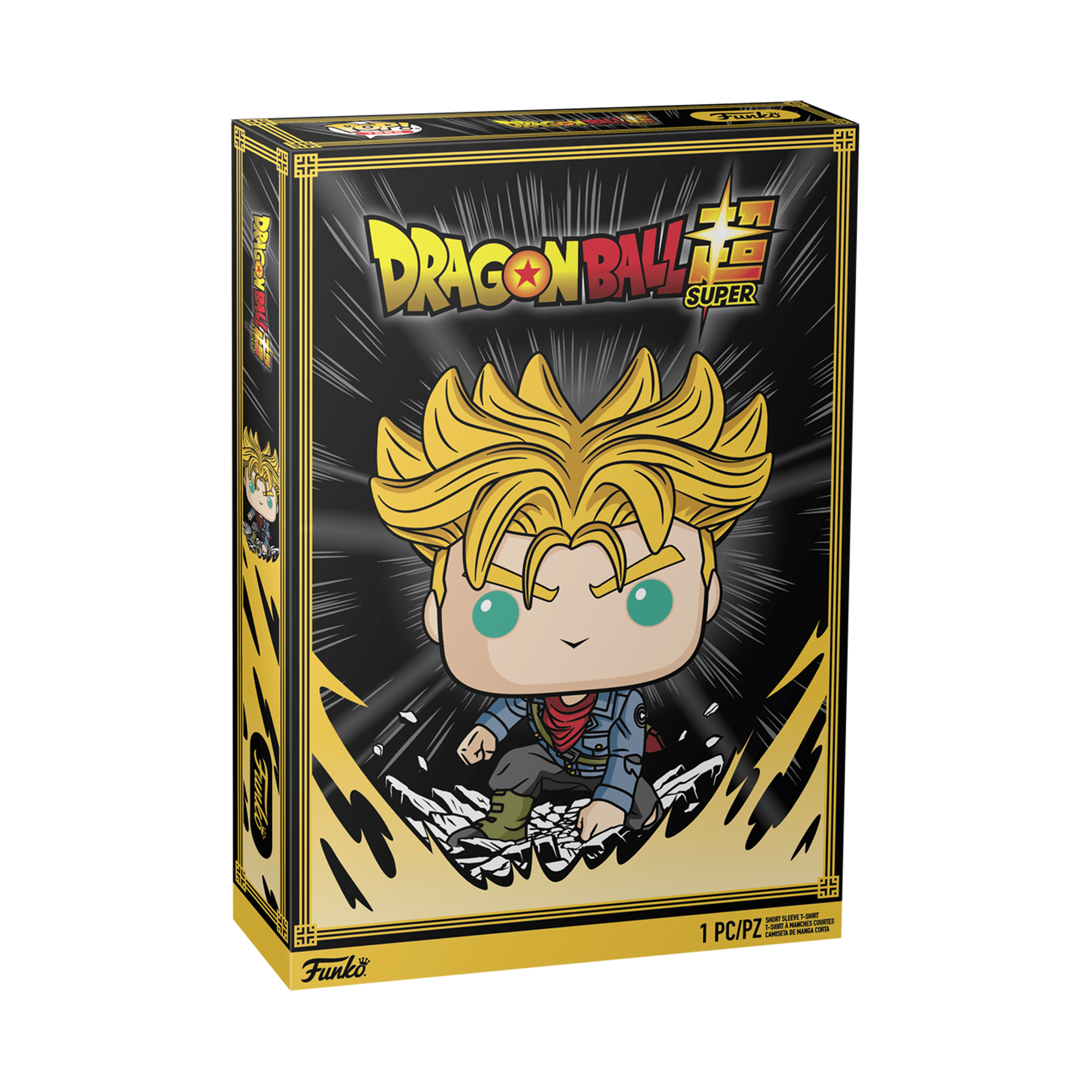 Funko Pop! Boxed Tee: Dragon Ball Super - Trunks Adult Unisex T-Shirt - S